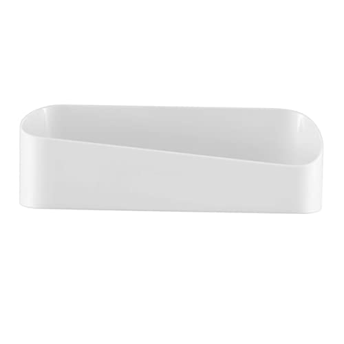 KONTONTY Badezimmer-Organizer Aus Pp-Kunststoff Selbstklebendes Duschregal Kein Bohren Erforderlich Geometrisches Wandregal Zur Aufbewahrung Von Seife Und Shampoo Weiß