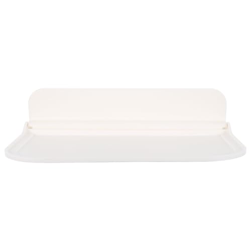 DIYEAH Klappbares Weißes Wandregal mit Starker Tragkraft Wandmontiertes Aufbewahrungsboard für Badezimmer und Wohnräume Praktisches Organizer regal für Handtücher Handy Schlüssel und