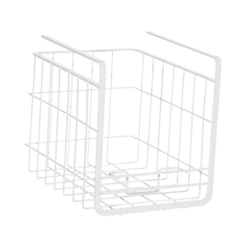 HOUDERCO Eisen Drahtkorb Aufbewahrungskorb Langlebiges Küchen Und Badregal Ohne Bohren Formstabiler Organizer Für Kosmetik Handtücher Und Kleine Gegenstände