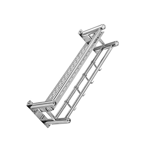 Handtuchhalter 1 Stück Lagerregal Badregal Korb Wandhalterung ohne Bohren Wand Handtuchhalter Bad Handtuchhalter mit Handtuchhalter Badetuchhalter Eisenrahmen Edelstahl Kein Stanzen