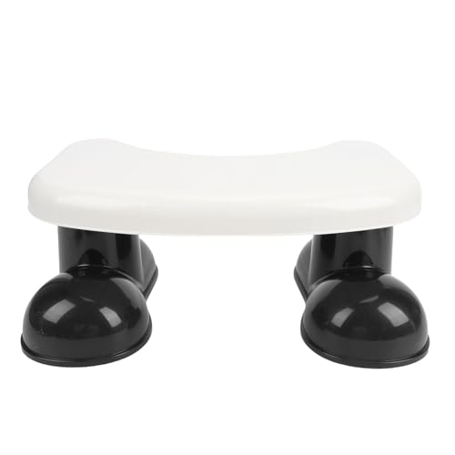 Fockety Hockender Toilettenhocker, Rutschfester Tragbarer Kothocker, Badezimmerhocker, Toiletten-Tritthocker, Töpfchenhocker, Toiletten-Tritthocker, Fußstütze für Kinder und Erwachsene, (Black)