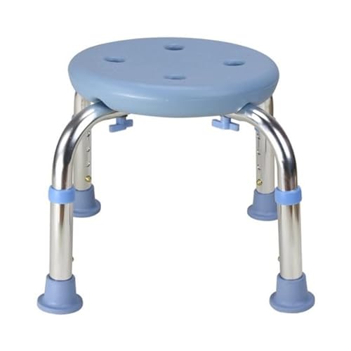 NOGRAX Duschstuhl aus Aluminiumlegierung, Dicker Kunststoffhocker Hilfsduschstuhl Rutschfester Duschsitz Badezimmerstuhl (Color : Blue, Size : 27.5cm) Stuhl (Color : Blu, Size : 27.