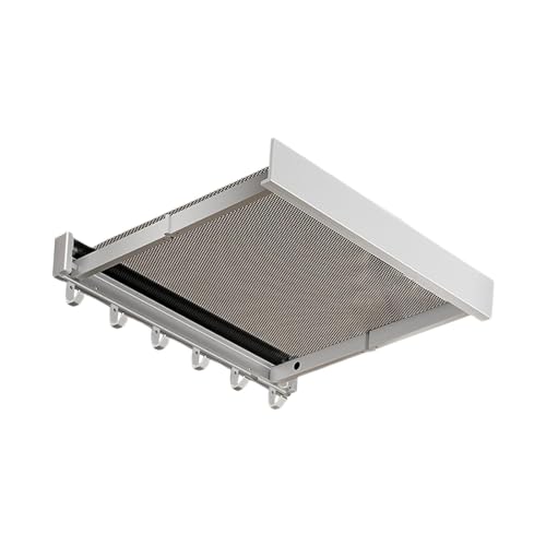 Fenteer Faltbarer Wäscheständer, Badetuchständer, Teleskop-Wandmontage, Handtuchhaken aus Metall, Badregal, Organizer für Kleidung, Weiß