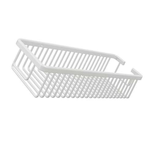 Gatuida Wandmontierter Aluminium Badezimmer Organizer Wandregal für Shampoo Zahnbürsten und Handtücher Stilvolles Badregal Weiß für Ordentliche Aufbewahrung