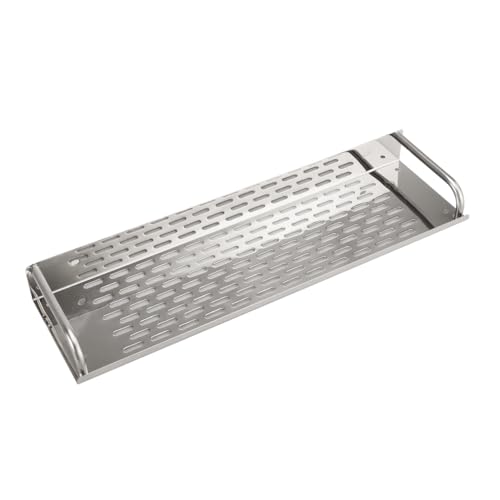 COSMEVIVI Edelstahl Badregal 40cm Einfache Montage Ohne Bohren Platzsparender Küchen Organizer Für Badezimmer Und Küche Stabiler Metallregal Halter Für Optimale Aufbewahrung