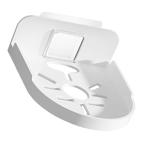 SHINEOFI Montagehalterung Kunststoff Wandregal Weiß für Kamera Router Babyphone mit Kabelöffnung Schwebendes Badregal Klein