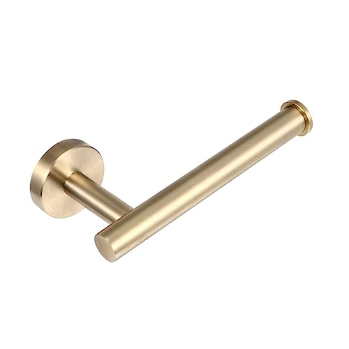 Hemobllo Paper Towel Rack Goldene Wandhalterung Handtücher Toilettenpapier Kreativer Vielseitiger Bohren Design