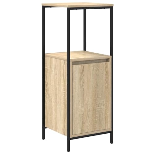 vidaXL Badschrank mit Regalen Sonoma-Eiche 36x35x95 cm