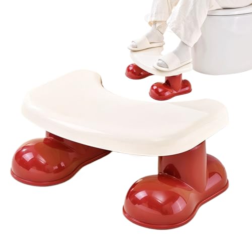 Toiletten Hocker Für Erwachsene - Süßer Badezimmerhocker Zur Entlastung | Tragbarer Tritthocker Für Kinder Kleinkinder Senioren Kniebeuge Unterstützung Haushalt Wohnung Reise Camping