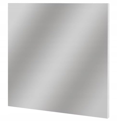 .Deftrans – Spiegel Badezimmer 60x60 cm Schwarz Hochglanz – Klassischer Wandspiegel für Bad, Flur oder Schlafzimmer – Quadratischer Badspiegel ohne Beleuchtung