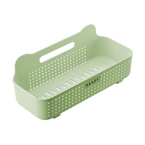 rongweiwang Großes, Dickes Kunststoff Duschregal für die Aufbewahrung im Badezimmer, benötigt ABS Wand Gewürzregal für die Aufbewahrung in der Küche, lochfrei, Grün, 26 * 13 * 8cm