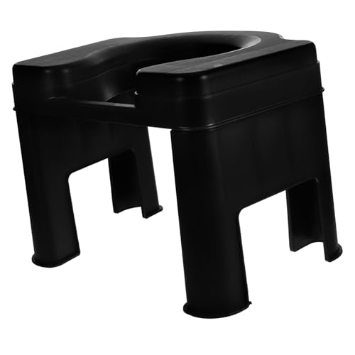 VICASKY Toilettenhocker Aus Langlebigem Pp 26,5cm Hoher Badezimmerhocker Rutschfest Multifunktional Für Sitz Und Hocktoilette Zur Badezimmer Für Senioren Und Schwangere