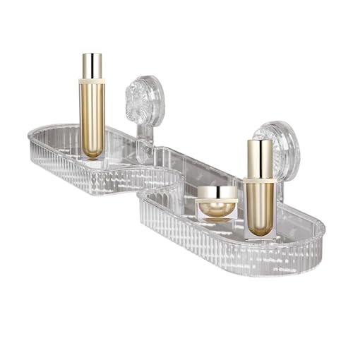 Wasserhahn Organizer mit Saugnapf - Badregal und Duschkorb Organizer | Abnehmbare Seifenschale, Hängender Spülbeckenorganizer für Küche, Bad und Wohnzimmer