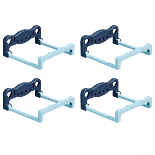 Yhenlovtt Einfache Wandaufbewahrung für Handtücher, Regale, 55 cm, 4 Stück, 21 x 21 x Wand-Organizer für Badezimmer, platzsparendes Kunststoffbecken