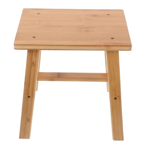 Cabilock Holzhocker Als Badezimmerhocker Und Schuhwechselhocker Kleiner Holzhocker Für Kinderzimmer Robuste Und Vielseitige Kleine Holzbank Als Deko Oder Duschsitz