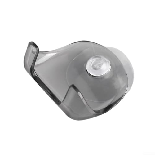 Graues Badezimmer-Duschregal mit Kunststoff-Saugnapfhalter , kompakt und