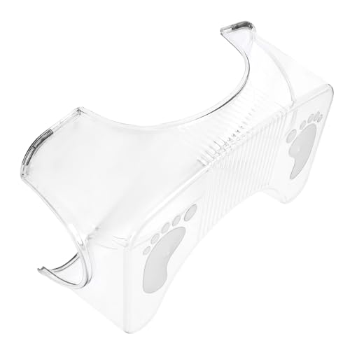 GLSTOY Transparenter Toilettenhocker für Erwachsene Rutschfester Badezimmerhocker aus Robustem Acryl Vielseitiger Fußtritt für Komfort und Stabilität im Bad
