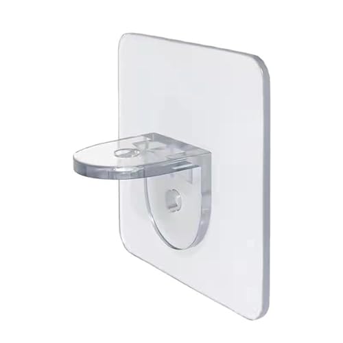 Trennwandhalterung (20 Sets) No Punch Kleiderschrank Schichtwandhalterung versteckte Dreieckhalterung Küche Badregale tragende rechtwinklige Laminataufkleber (Aufkleber Trennwände)