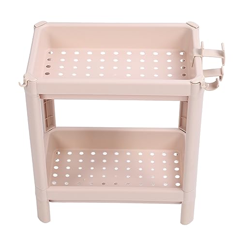 Grcfumo Badezimmer-Bodenregal, mehrschichtiges, stabiles Standregal, freistehende Eckregale für Büros, Schlafzimmer, Küche