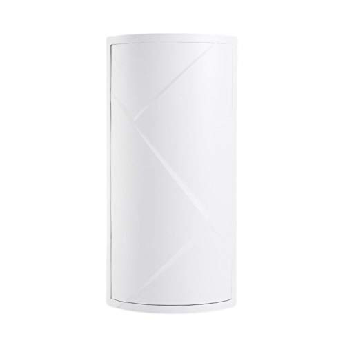 Faderr Dreieck drehbares Badezimmer-Eckregal, Eckspinde, Kosmetikaufbewahrungsrega l, 360 Grad drehbar, dreieckiges Regal für Küche Badezimmer (weiß)