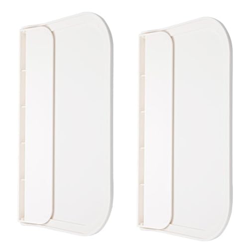 Hoement 2 Stück Klappbare Wandregale Weiß Faltbares Aufbewahrungsboard für Bad Küche Schlafzimmer Selbstklebendes Nagelfreies Kleines Regal zur Praktischen Organisation von Handtüchern