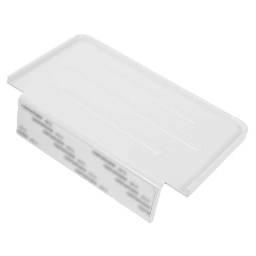 Gatuida Wandregal ohne Bohren Hängendes Kunststoff Lagerregal Toilettenorganizer Weißes Badregal Kosmetik Lotionen und Pflegeprodukte zu Installieren