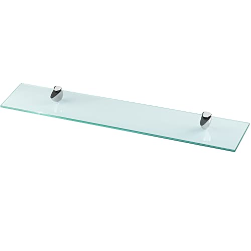 bonsport Glasregal für Klarglas   Glas Regal aus 6 mm Sicherheitsglas 60x10,16x0,6cm   Glasablage Glasregalboden Badablage