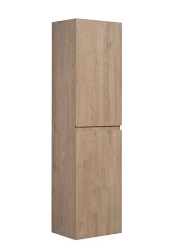 Badezimmer Schrank Angela 150cm Kastanien Eiche – Regal Schrank Hochschrank Schrank Möbel Badschrank