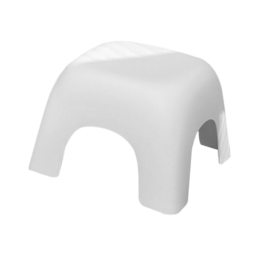 VICASKY Badezimmerhocker Toiletten Badezimmer Praktischer Tritthocker Badezimmer Fußhocker Toilettenhocker Für Babys Fußhocker Senioren Duschfußhocker Fußhocker Kunststoff Fußhocker Weiß