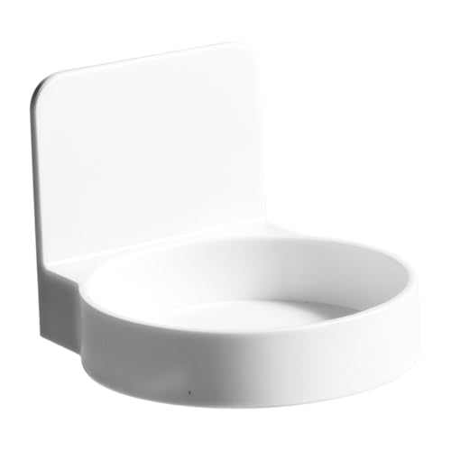 Cabilock Badregal Weiß Mit Saugnapfhalterung Ablage Für Toilettenartikel Aufbewahrungsregal Für Badezimmer Wandhalterung Platzsparend Für Kleine Badezimmer