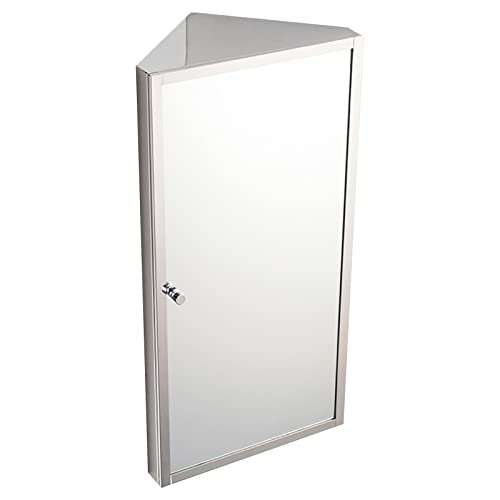Spiegelschränke Dreieck Edelstahl-Badezimmer-Corn er Aluminium Badezimmerspiegel Box Sanitär Badezimmerspiegel Wandhängeschrank WC Lagerschrank