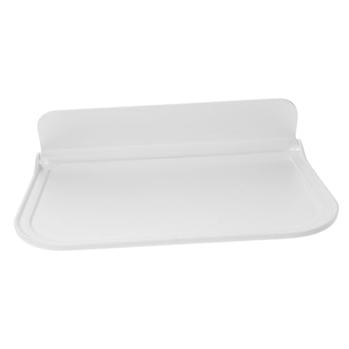 TEHAUX Faltbares Wandhängeregal aus Praktisches Badezimmer aufbewahrungsboard für Kleidung Handtücher Schlüssel Vielseitiges Organizer Regal Große Kapazität Einfache Montage Weiß