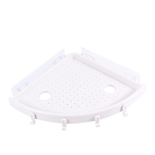 LABRIMP Duschregal Mit -saugnapf Dreieckige Ablage Für Badezimmer Praktisches Badregal Weiß Zur Aufbewahrung Von Pflegeprodukten Und Shampoo Für Moderne Badezimmergestaltung