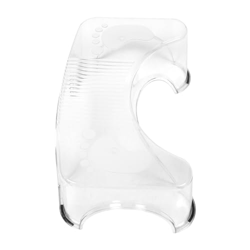 ibasenice Faltbarer Transparenter Badezimmerhocker rutschfest Vielseitiger Tritthocker für Senioren Moderner Fußhocker für Toilette und Dusche Leicht und Tragbar