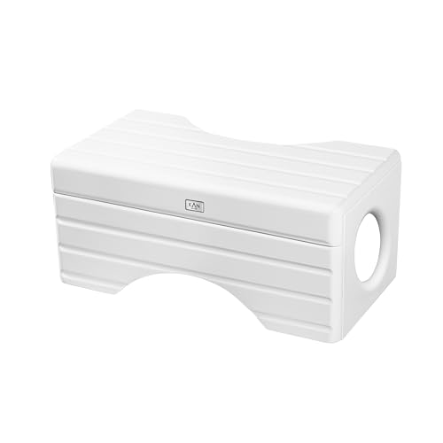KAN Toilettenhocker Loki für Erwachsene - Toilettenhocker Holz - Klohocker - Badezimmerhocker -Toiletten Hocker - WC Hocker Toilette - Toilettenhocker klappbar - WC Hocker Erwachsene