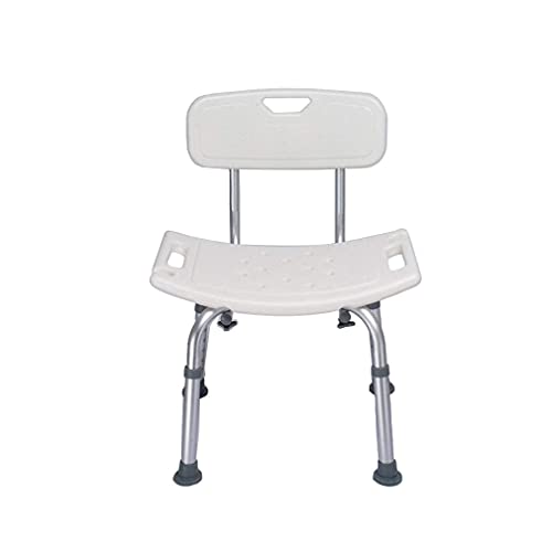 NZpost Stuhl mit Rückenlehne 37–50 cm, Duschhocker mit Duschkopfhalter, Badezimmerhocker, Stuhl, ergonomische Hilfe für