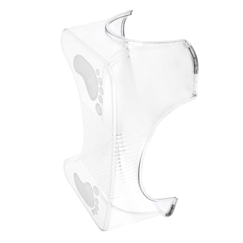 TOKIDNY Rutschfester Transparenter Badezimmerhocker aus Klappbarer Toilettenhocker für Senioren Multifunktionaler Fußschemel zur Entlastung Leicht und Tragbar für Toilette und Dusche