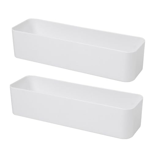 LABRIMP Moderne -montiert Lagerung Racks 2pcs Weiß Abs Kunststoff Bad Regal Einfache Installation