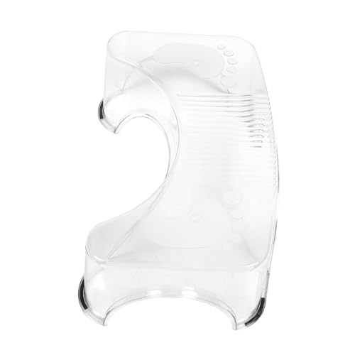 HEALSOPTHY Transparenter Rutschfester Badezimmerhocker Leichter Toilettenhocker für Senioren Praktischer Stabiler Toilettentritt für Sicheres Hocken zu Hause und Unterwegs
