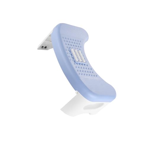 ALCXAZS Leichter Badezimmerhocker für einfache Mobilität und Aufbewahrung. Komfort für Ihre Füße. Badezimmerhocker aus PP für den Innenbereich, Blau Weiß