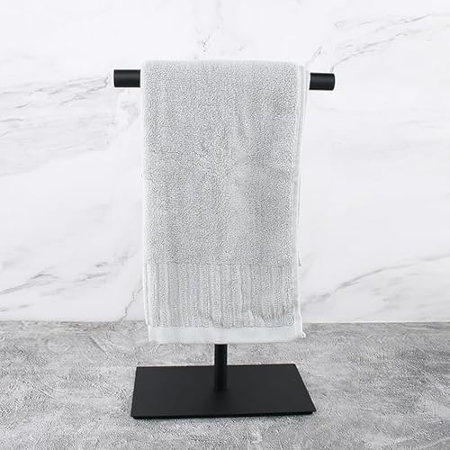 T-förmiger Handtuchständer für die Arbeitsplatte moderner Präsentationsständer Handtuchhalter aus Edelstahl mit schwerem Sockel für denUnterbau in Küche Bad Schlafzimmer Waschtisch Ohne Bohren(1 Pack)