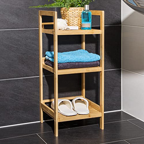 HI Bambus-Regal mit FSC Siegel für Badezimmer 3 Böden