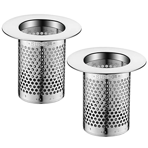 Hyakoz Abflussieb 2er Set 5 cm Sieb Abfluss Abflusssieb Edelstahl Rostfrei Sieb Dusche Abfluss Haare Abflusssieb Spüle Sieb für Spülbecken für Küche Badezimmer Bad Balkonbodenablauf