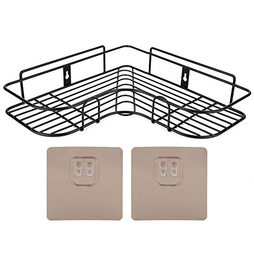 XIASABA Eck-Dusch-Caddy, Eckaufbewahrung, organisierendes Standregal für Badezimmer-Toilettenartik el-Aufbewahrung, ohne Bohren, Dusch-Eck-Organizer, Eckregale