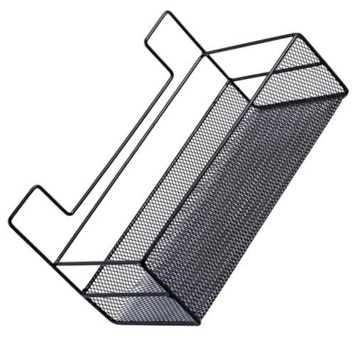 Anneome Wandkorb Badezimmer ohne Bohren Vielseitiger Hängender Drahtkorb Mittlere Schwarzer Badregal Organizer Große Aufbewahrungskapazität Einfache Montage Glatten Wänden Platzsparend