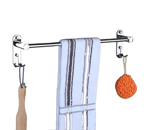 DKRAHRJJ Handtuchhalter, Handtuchhalter Wandmontage, Handtuchregal Edelstahl Handtuchhalter Küche Bad Toilette Hängende Handtuchhalter Bad Regal/Single Layer/50Cm