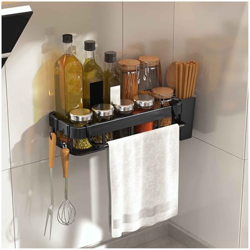 Multifunktionaler Wand-Badorganizer, bohrfreies Badregal, Badregal mit quadratischem Korb