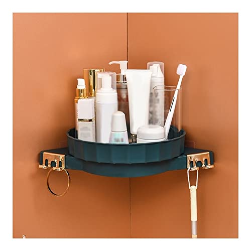 DMMFTERL Eck-Duschregal, Badezimmerregal, drehbar, für Shampoo, Kosmetik, Hautprodukte, Kunststoff, Wandregale für die Küche, Gewürzflaschenhalter, Organizer-Regal/A3