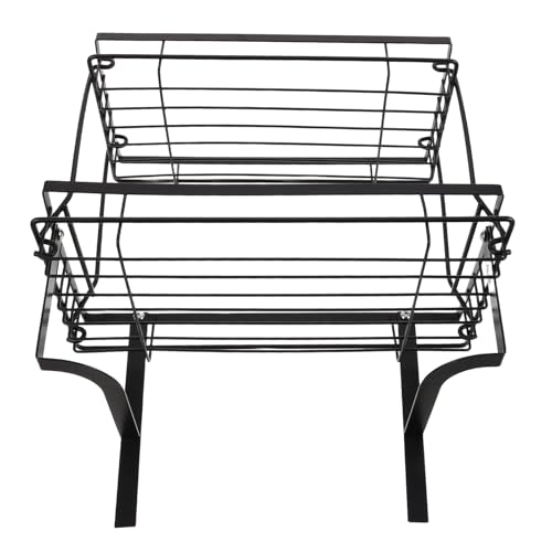 Toyvian Wc-Regal für Badezimmer ohne Bohren Zweistöckiges Ablage-System für Toilette Handtücher und Badutensilien Kompaktes Wc-Schrank-Organizer mit Stabiler Installation für Kleine Badezi