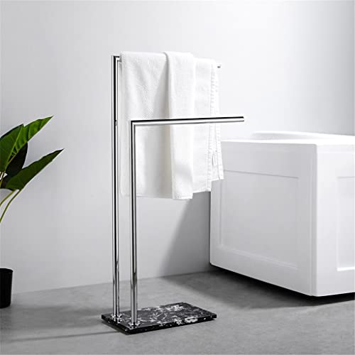 Moderner L-förmiger Handtuchhalter aus Edelstahl für Badezimmer, Standregal für Badetücher, Kleidung, platzsparende und organisierte Aufbewahrungslösung